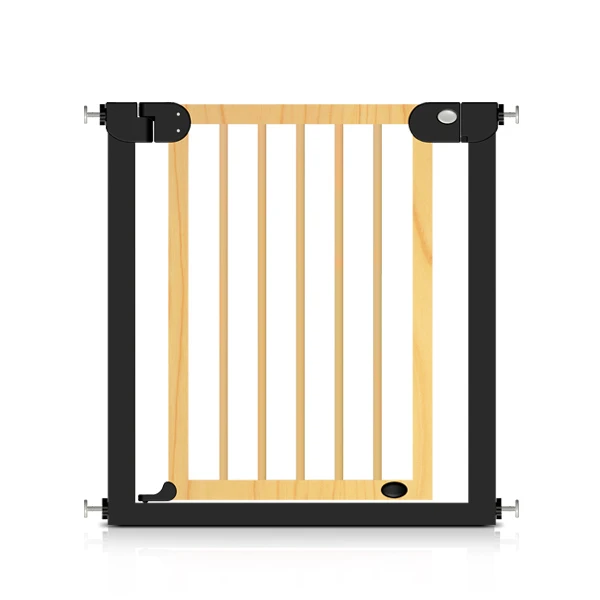 Auto Close Baby Safety Gate For Child Wood And Metal Kids Stair Doorway Safety Door Pet Dog Cat Fence Barrier