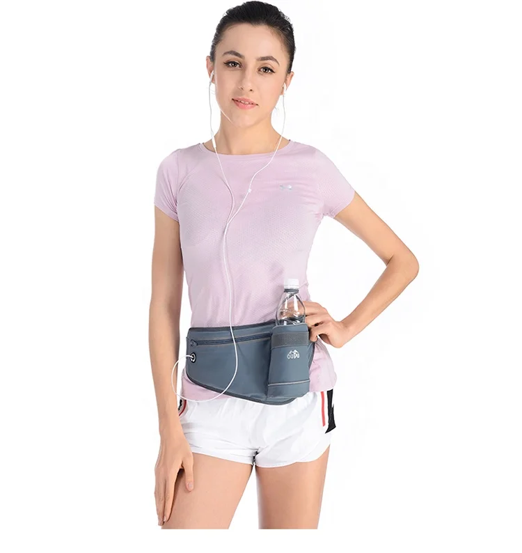 HUALIAN lycra High Quality Fitness Woman Man Unisex Sport Running Belt Waist bag for Marathon