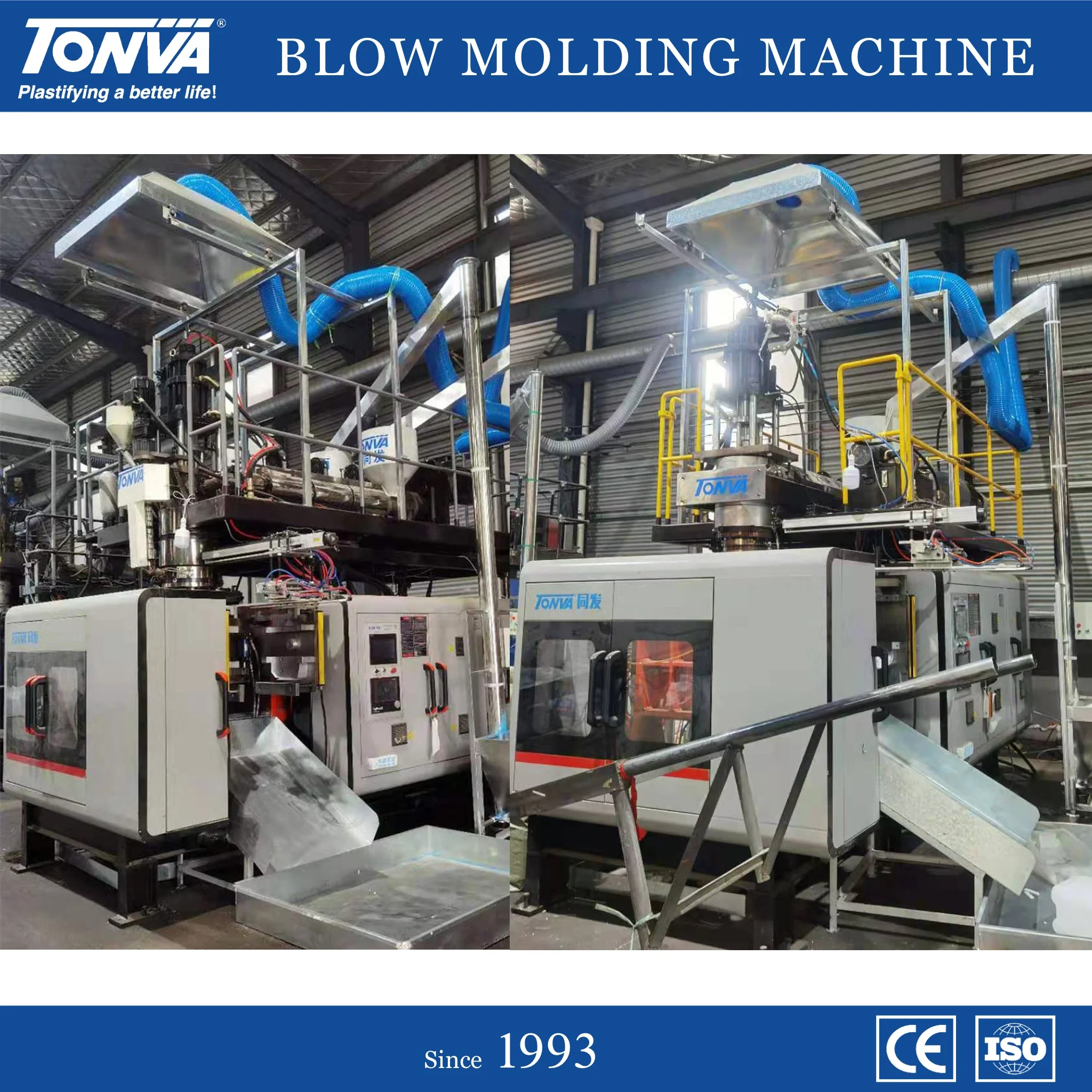 TONVA Accumulator Head Plastic Jerrycan 3 layer blow molding machine