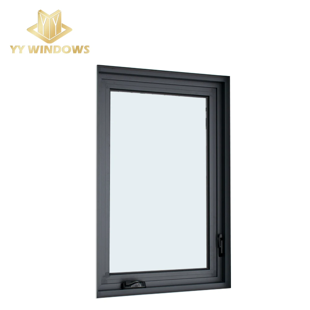 double tempered glass window  glazing residential casement window