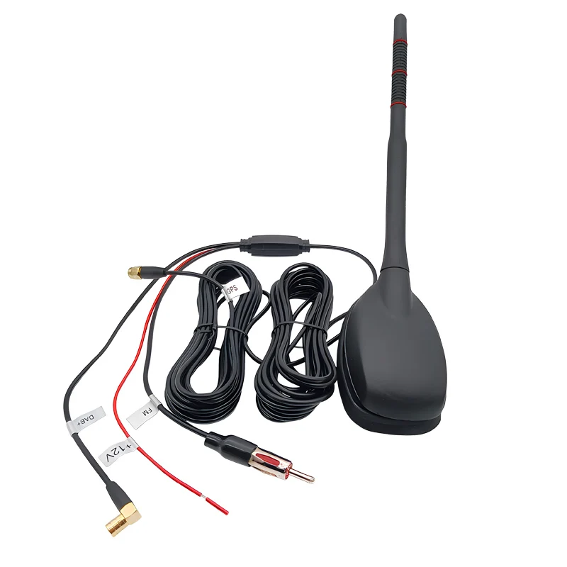 Высокое качество черный с высоким коэффициентом усиления HD DVB-T/T2 антенна 12 см полюсом