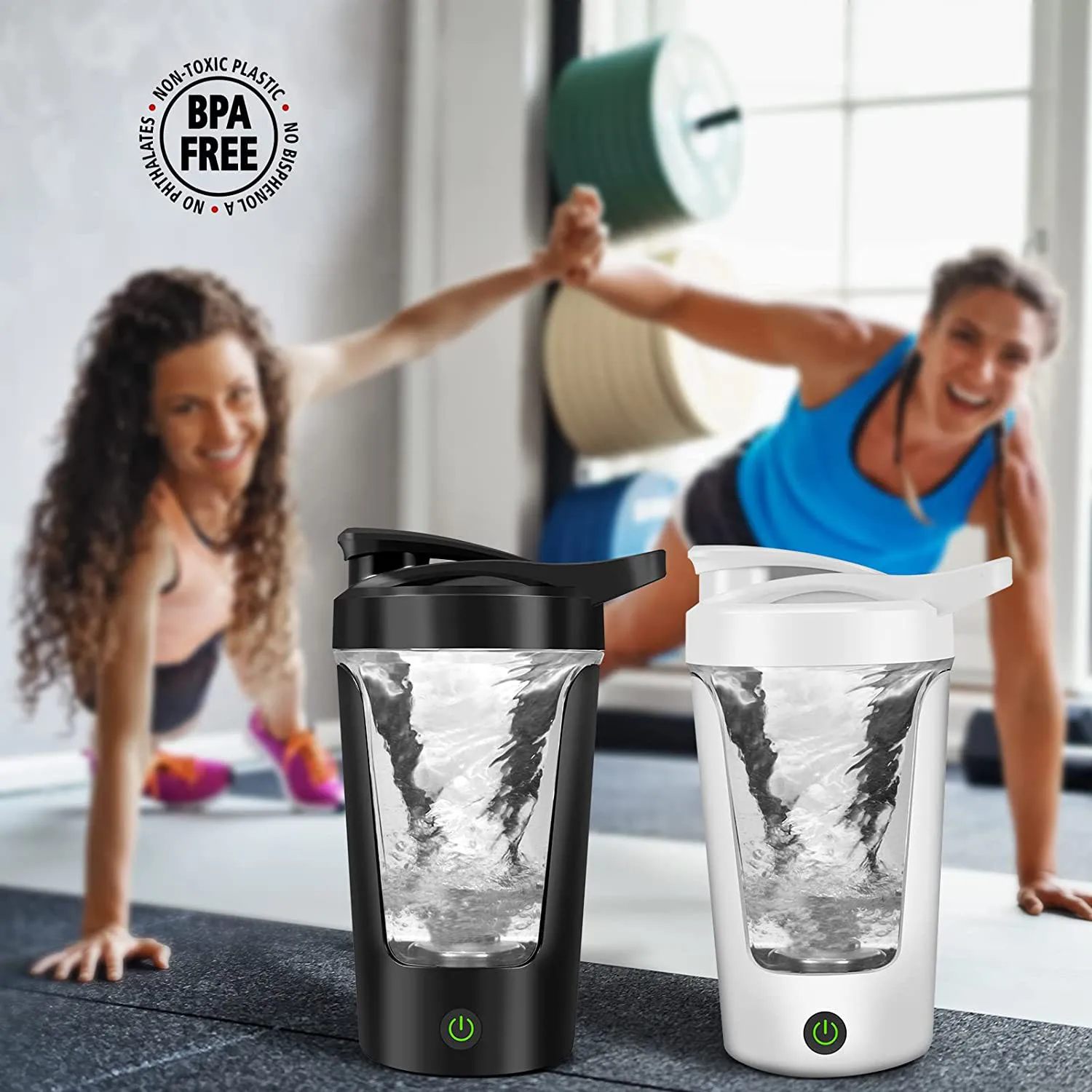 USB Recharging Self Stirring Coffee Cup Automatic Vortex Mug Portable Mixer Tumbler Electric Shaker Protein Bottle With Handle
