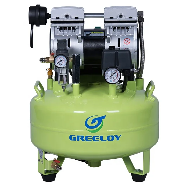 Greeloy Dental Medical Lab Hospital Oilless Oil Free Silence Portable Air Compressor