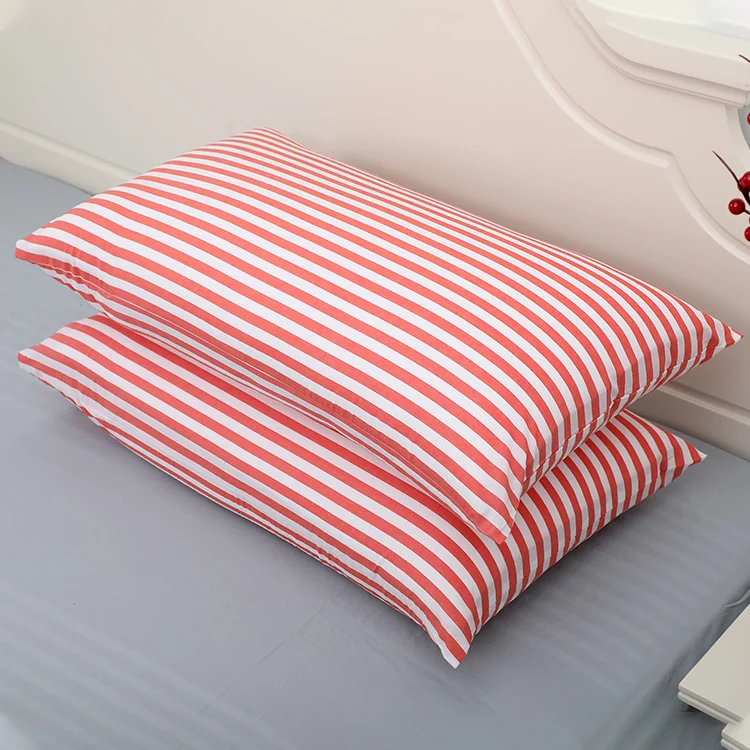 100 Cotton Stripes Bedding Sheets and Pillowcases for Bed Sheet Set