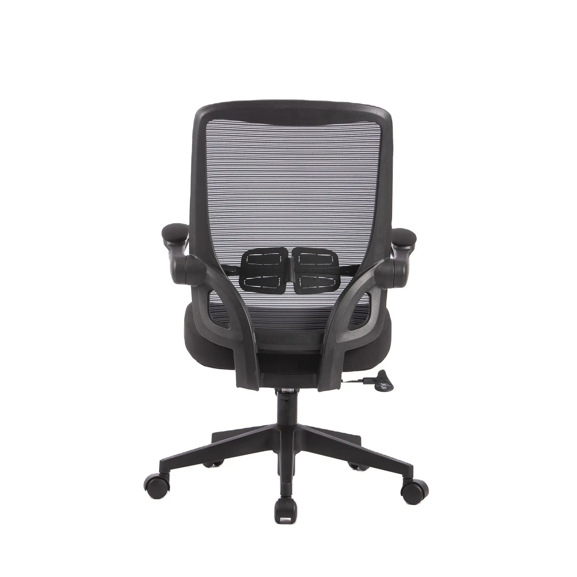 High quality ergonomic office comfort supervisor computer lumbar support full black office chairs
