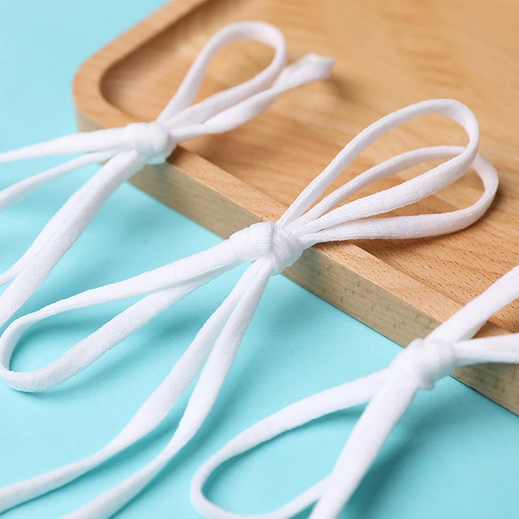 
Factory Wholesale Round Elastic Ear Loop Mask Rope Webbing 