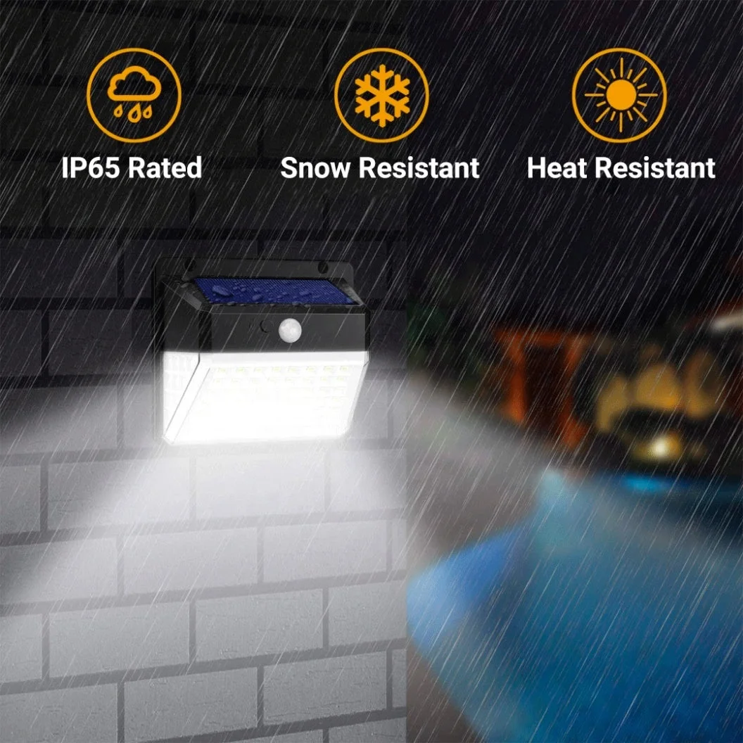 Solar Outdoor Lights Upgraded 84 LED 3 Modes Motion Sensor Security Lights 270 Wide Lighting Angle IP65 Waterproof