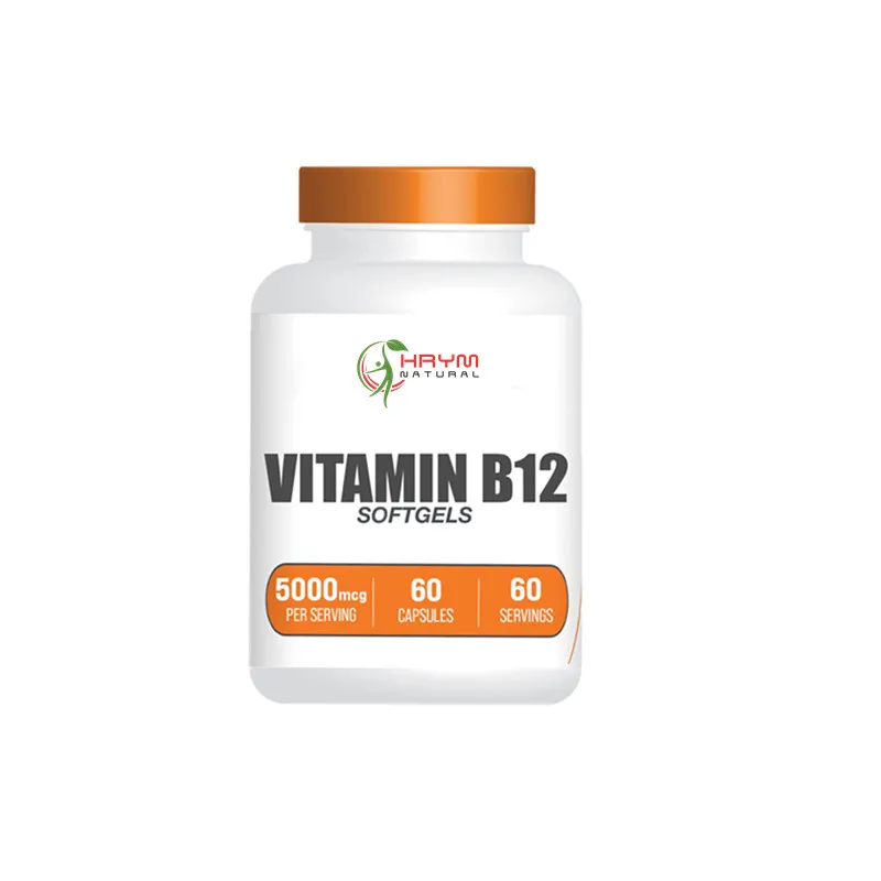 Natural Vitamin Hair Growth Vitamins B12 Capsule Softgel Supplements Methyl Vitamin B12 Pills Supporting Healthy Heart