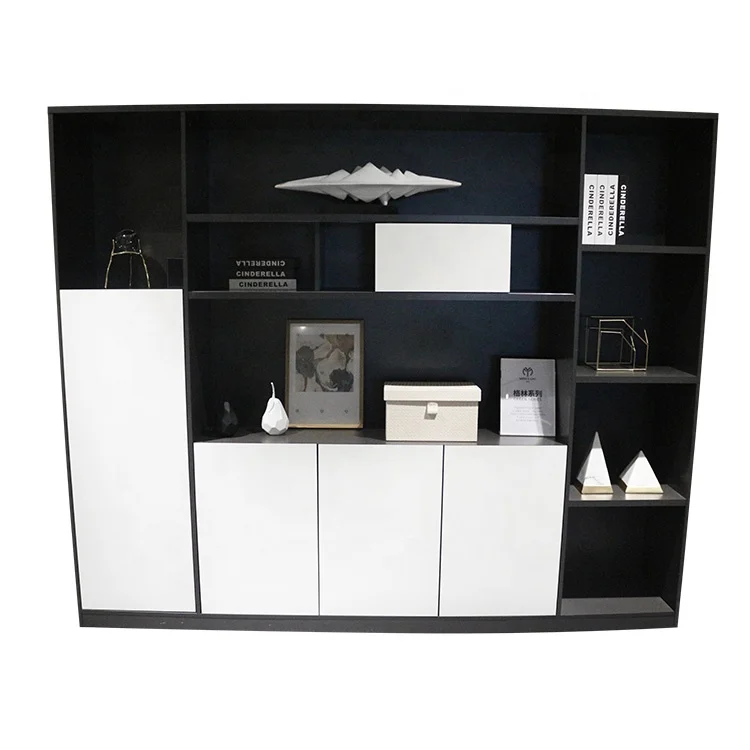 BLACK AND WHITE mobilier de bureau modern office furniture office storage cabinet