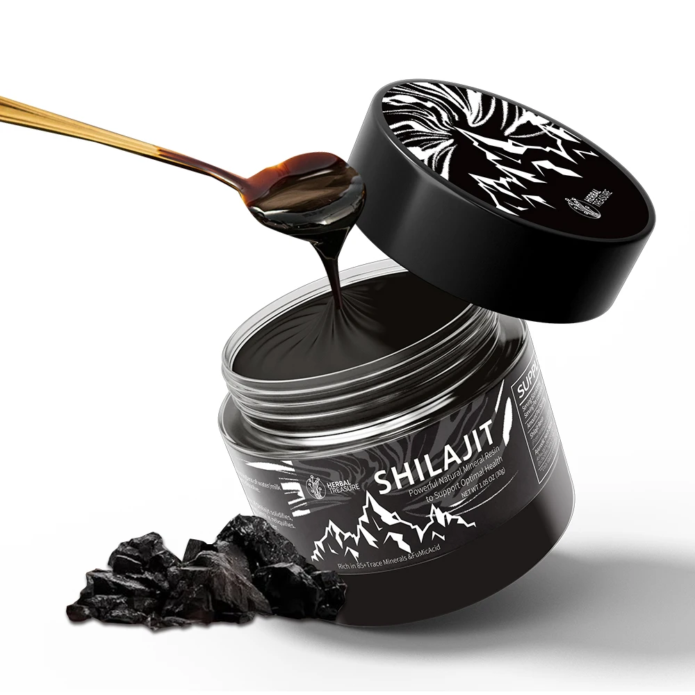 Premium Quality Shilajit Resin with Rich Fulvic Acid Sourced From Himalayas India, Available in Private Label and Packaging