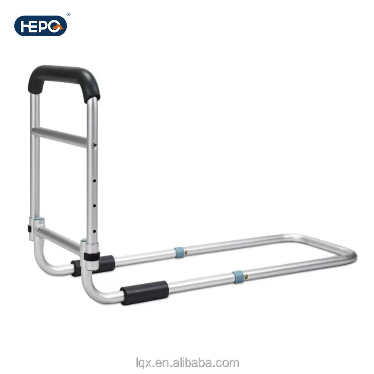 HEPO Hospital Medical Bed Assist Rail Handle Bedside Queen size Bed Rails movable collapsible railing bed center support rail