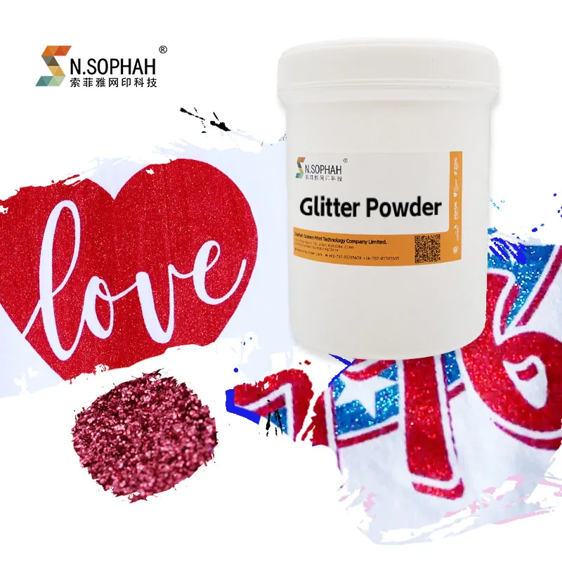 Factory Direct Sales T Shirt Printing Screen Printing Glitter Powder For Garment Printing