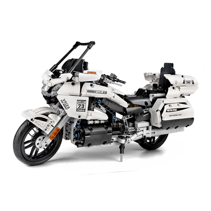 Mould King 23001 DIY Toy Technic Motorcycle Model Building Block 1:12 Motorcycle Building Blocks Bricks Toy For Boy