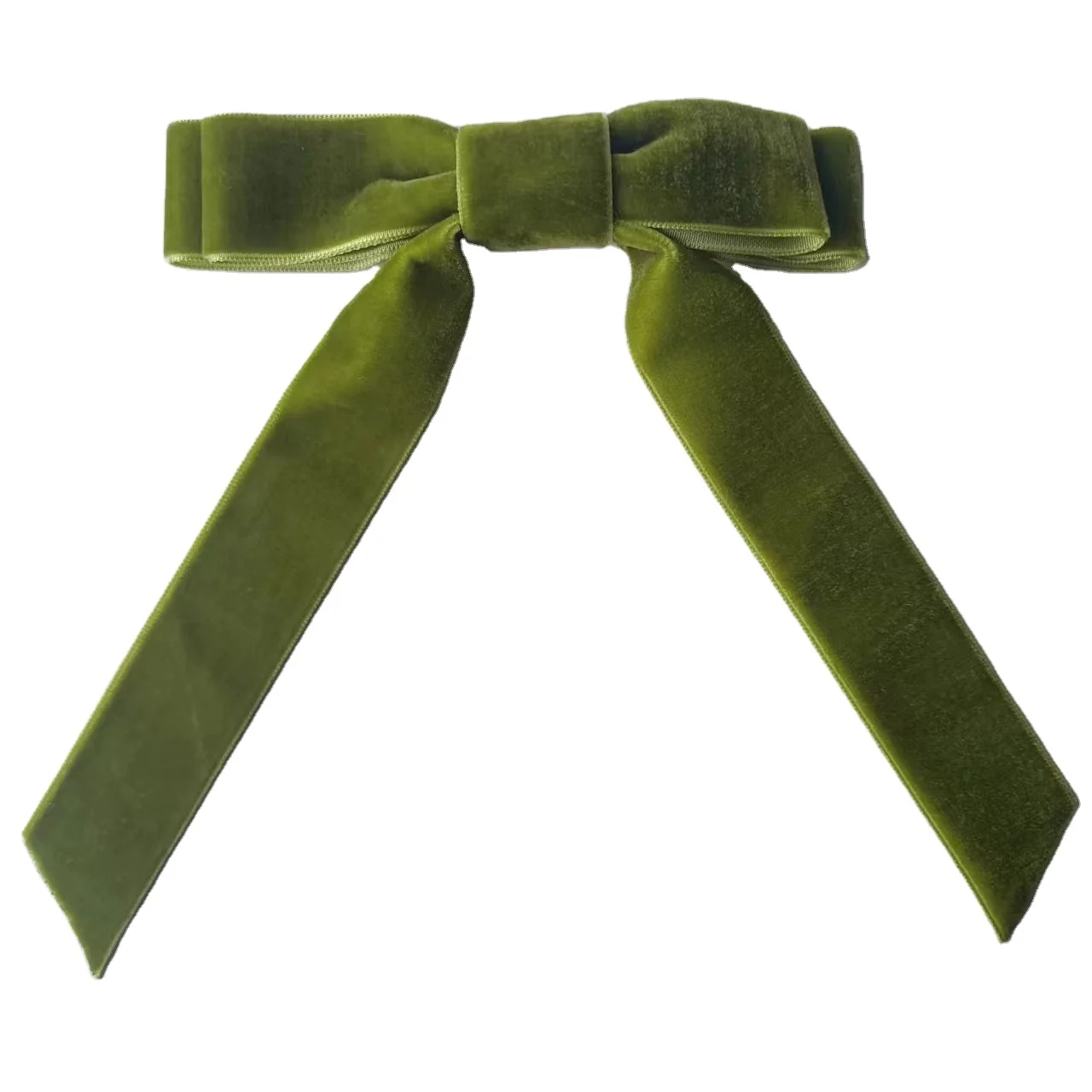 Korean minimalist style ribbon velvet hair clip