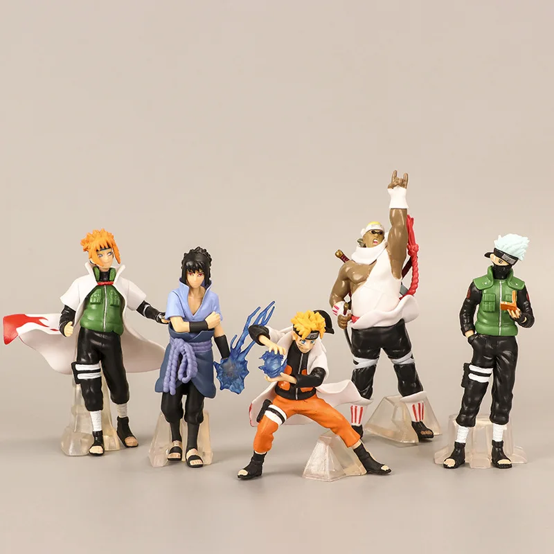 Cartoon Anime Cool 3D Ninja Kakashi Namikaze Minato Doll Design Action Figure Collection Decoration Creative Action Figure Gifts