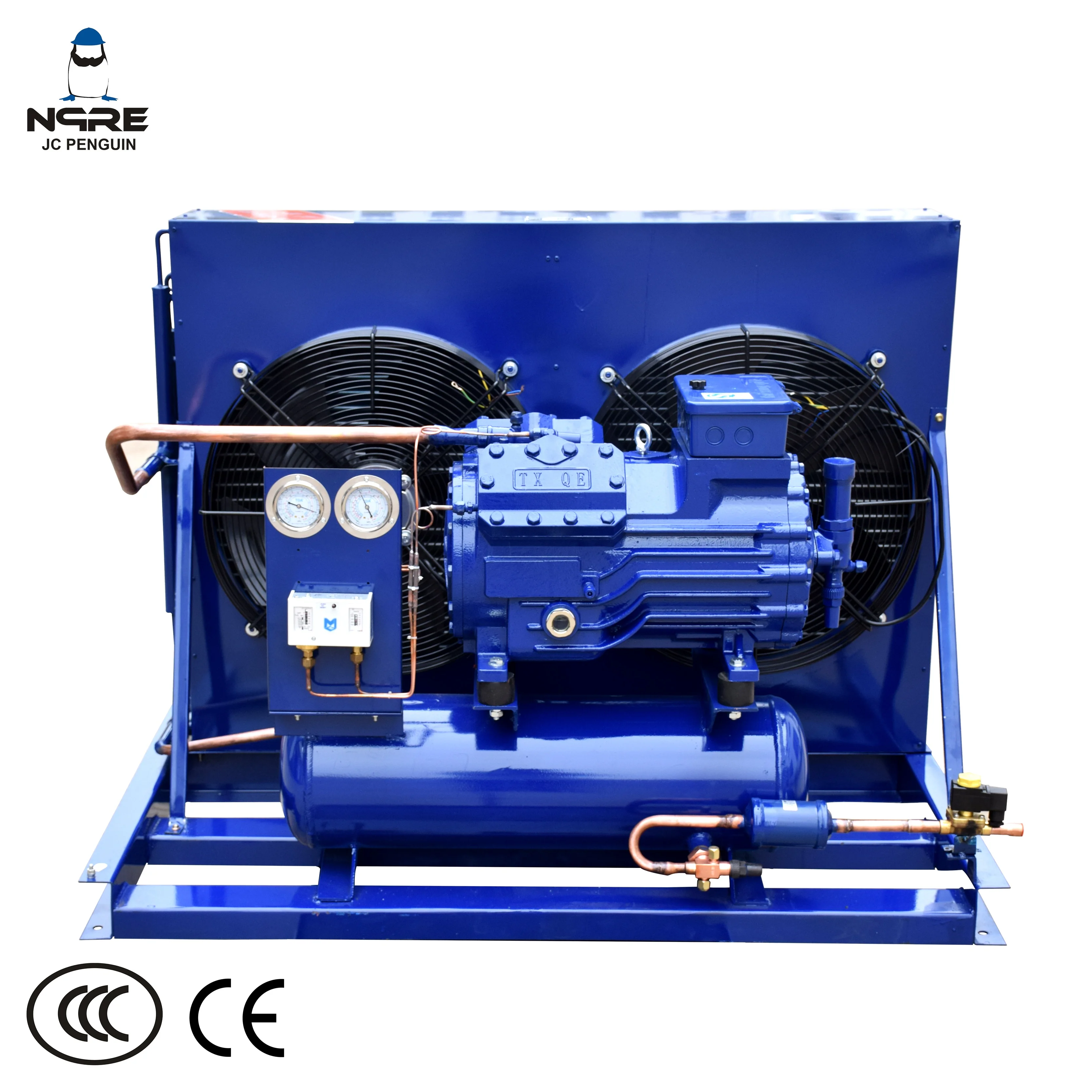 10HP Open Type Semi-hermetic Freezer Compressor Cold Room Condensing Refrigeration Equipment Unit
