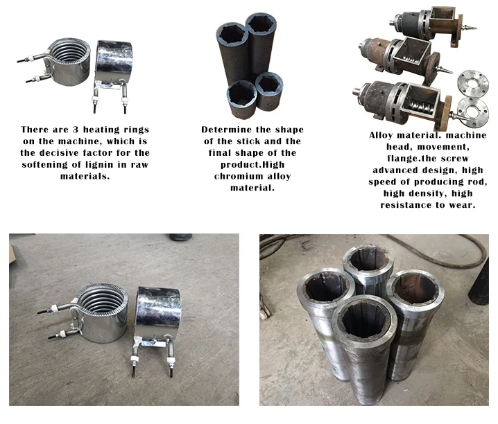     Small coal biomass sawdust conconut shell rice husk charcoal making machine log wood press briquette machine   