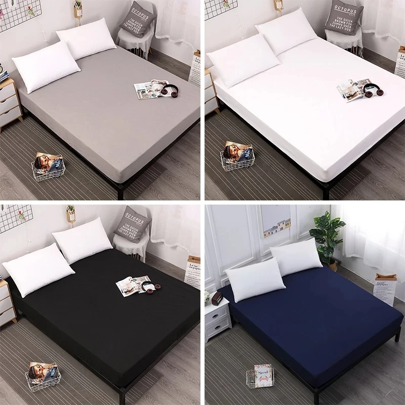 Водонепроницаемое покрывало для кровати пылезащитный противообрастающий Матрас протектор шлифовальный дышащий покрывало на матрас для кровати защита 160x200 см