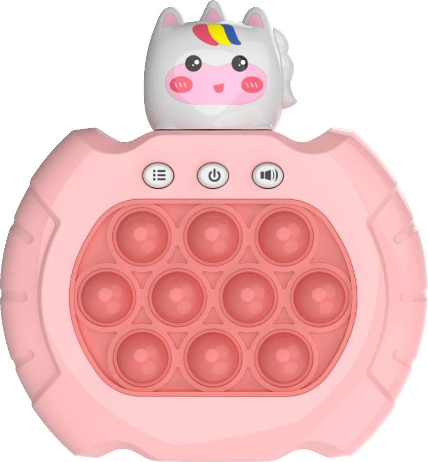 AA Free Sample Educational Light Up Pop Game Machine Quick Push Game Toy Electronic Fast Quick Push Game Kids Toys