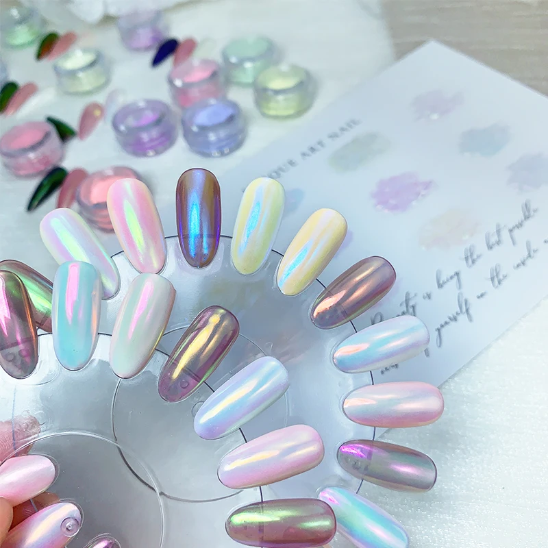 Good Price Candy Chrome Nail Art Powder Aurora Pigment For Nail Beauty