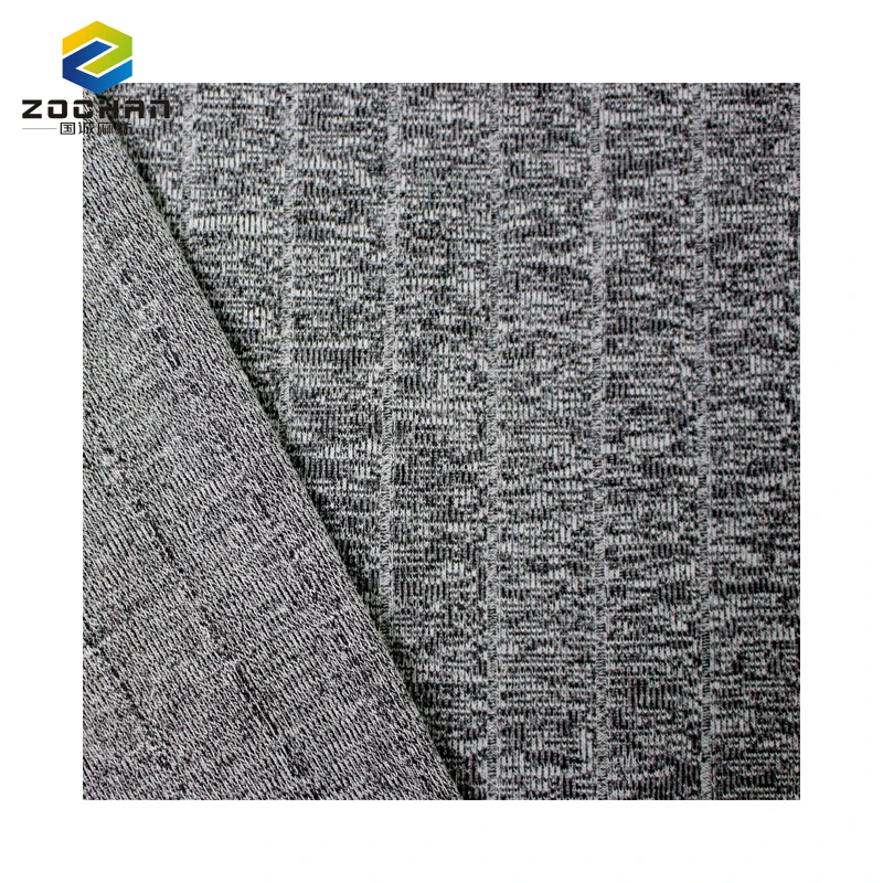 Best material 230gsm 66% cotton 27% polyester 7%viscose droneedle rib Anti-Static knitted fabric t shirt