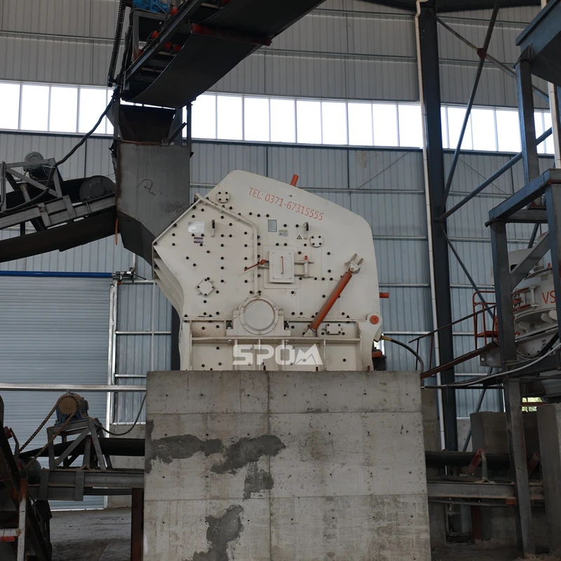 Mining and quarrying 150 tph 200 tph 250 tph granite chromite ore three cavity impact crusher pf 1315 pebble stone