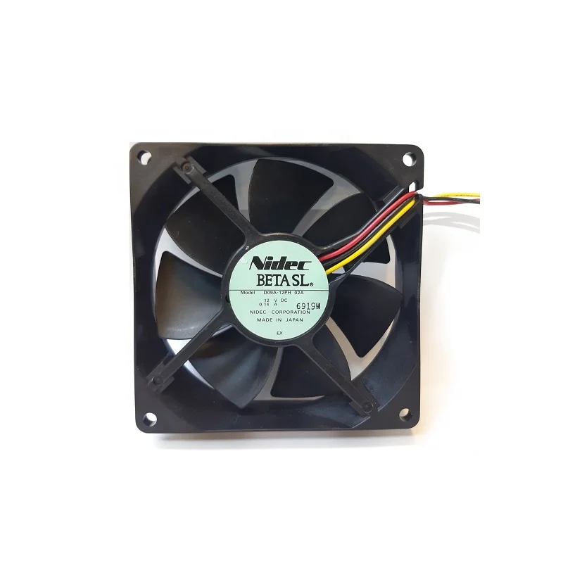 Размеры: 90x90x25 бета SL 12V 140mA D09A-12PH