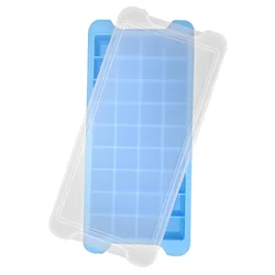 36 Cavities Cocktail Whiskey Chocolate Stackable Easy Release Silicone Ice Cube Tray Molds With Covers