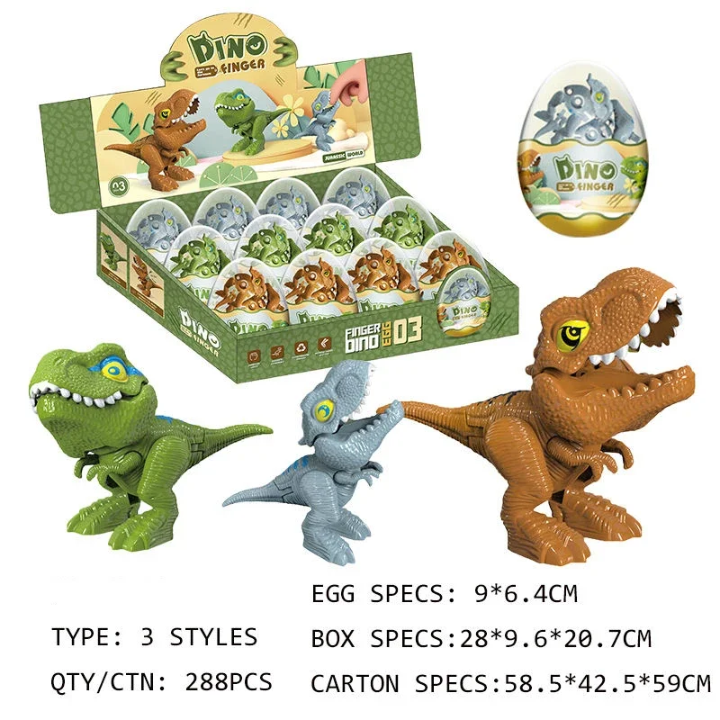 Amiqi TCWT-01 Colorful dinosaur egg twisting toy capsule gachapon dino animal surprise eggs toy for kids with 12pcs design
