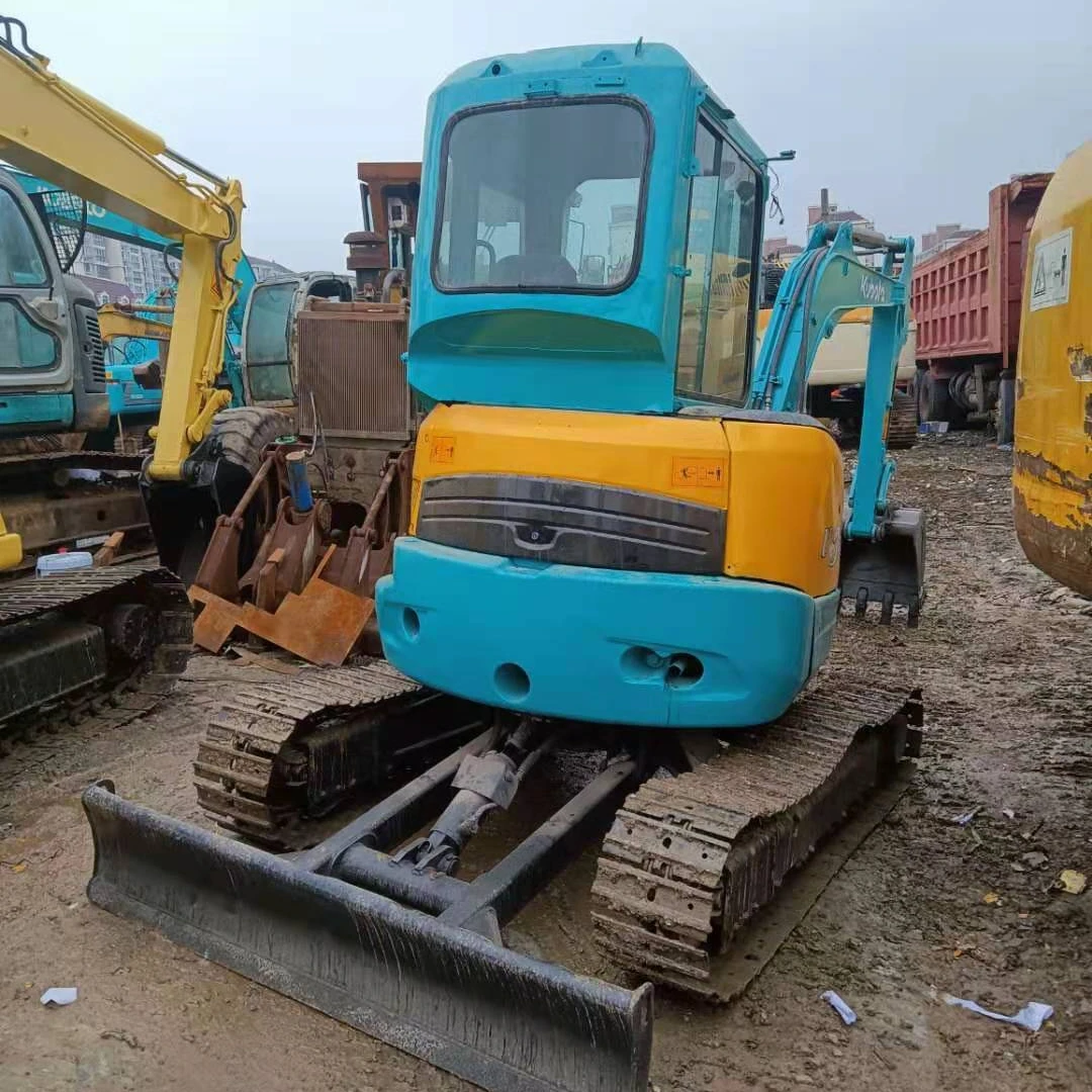 Used Kubota U30 Mini Track Excavator With Canopy Extendible Undercarriage Construction Machinery Small Excavator Bager Digger