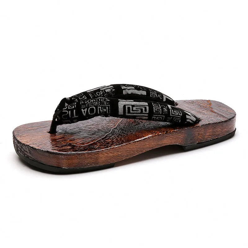 Latest Models Fashion Wholesale Traditional Women Clog Shoes Wooden Japanese High Heela Summer New Style Flip Flop slippers
