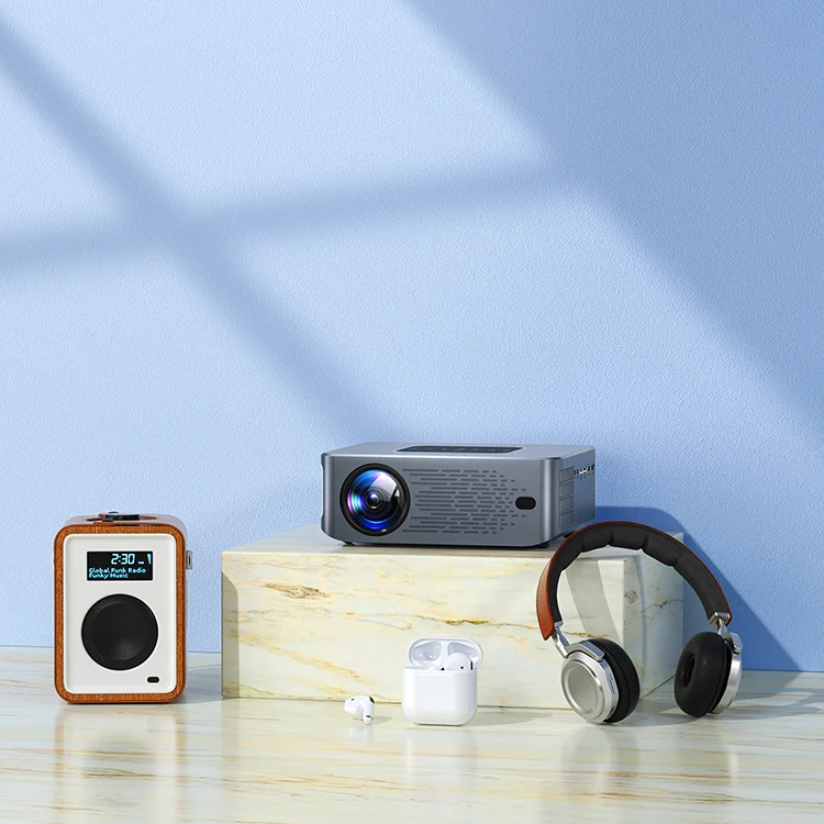 Mobile Portable Mini Projector Full HD 1080P Smart 3D LED Android WIFI Outdoor Video Projecteur