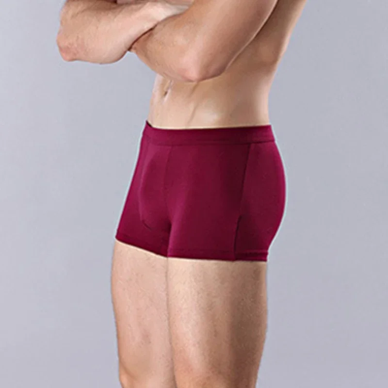 Mens Underwear Boxers Male Panties Bamboo Fiber Breathable Man Boxer Short Solid Underpants Brand Shorts Plus Size L-5XL