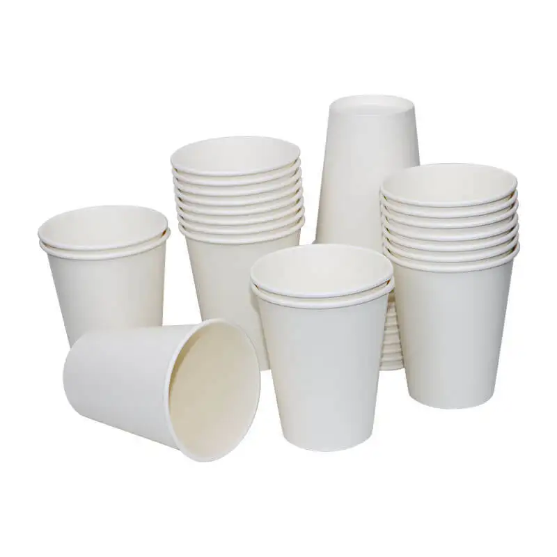 Hot Sell Customized logo recycled paper cup 8oz/12oz/16oz/20oz/24oz cold/hot drink paper coffee cup with lid and sleeve