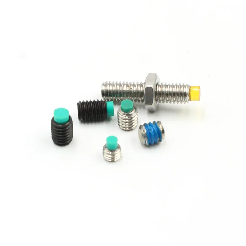 Hardware Fastener Stainless Steel Hex Socket Set Screw Nylon Tip Cup Cone Point Allen Grub Dog Point Screw for Electronic