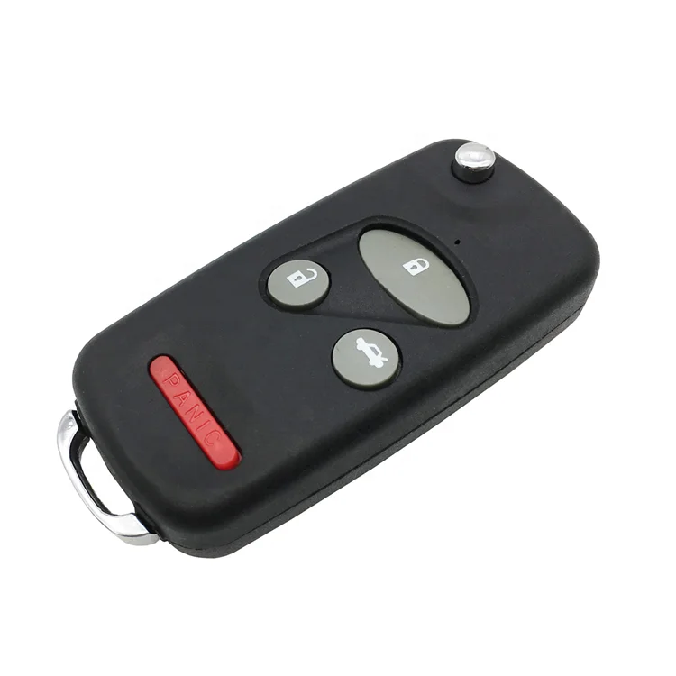 4 Button Flip Remote Car Smar Key Case Shell Cover Housing Modified For Honda Civic C - RV Para Viejo Odyssey 2000 - 2003
