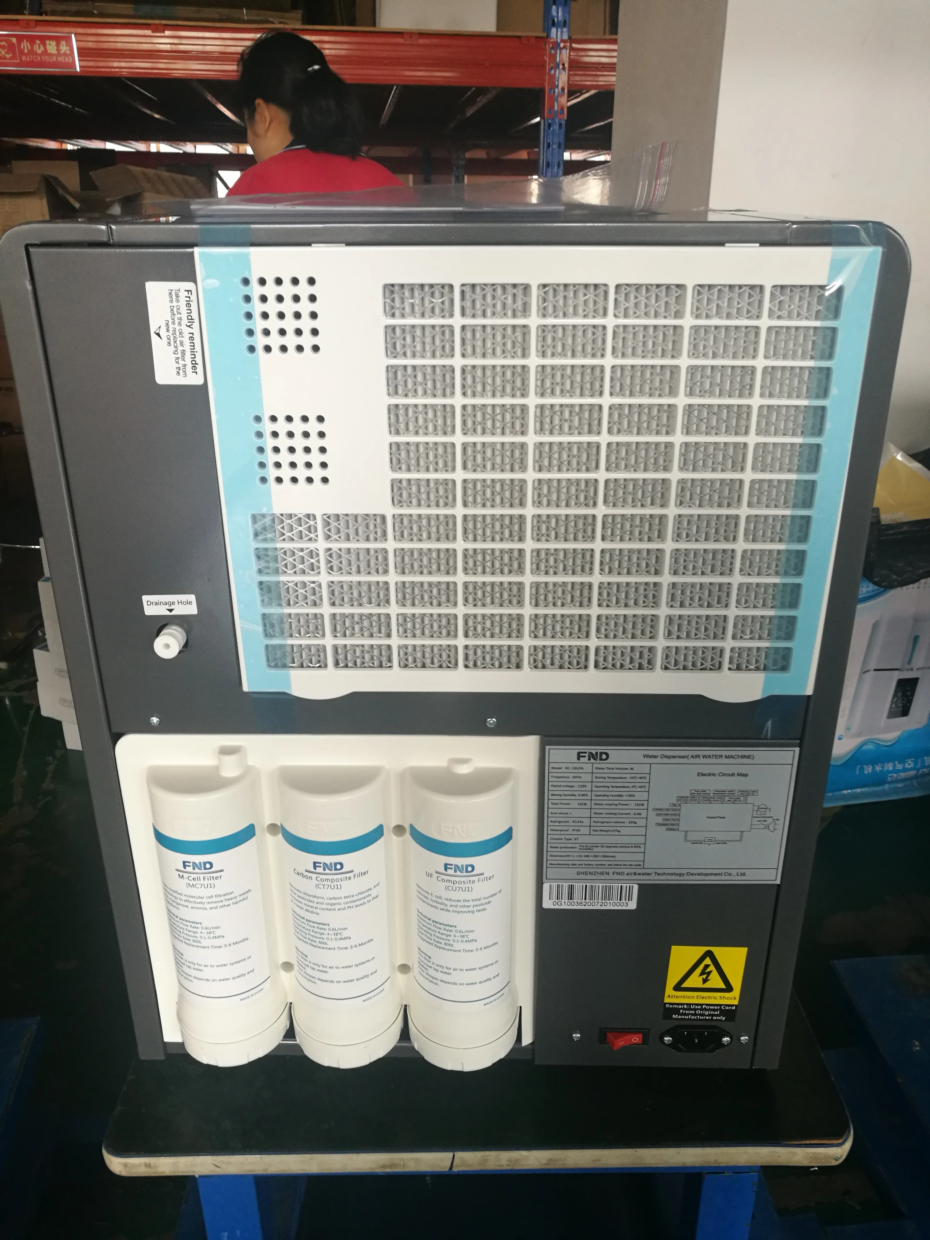 Home office H2O generator pulls drinking water from air 10 liters  per day no plastic bottles waste drinking fresh water ( AWGs)