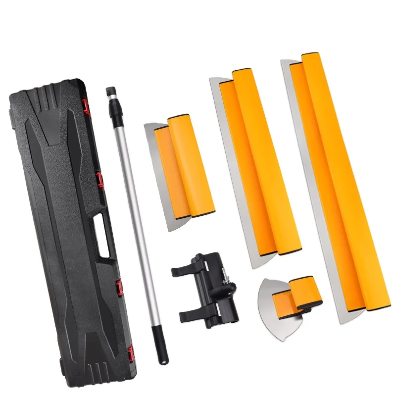 DRYWALL  smooth tool  Aluminum handle skimming spatua with extension pole tools set