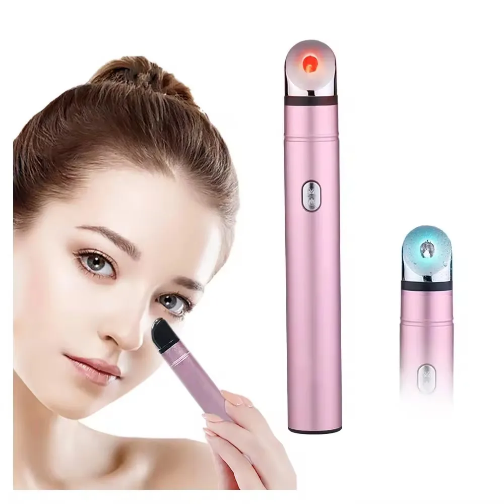Top sale red light therapy eye beauty wand device ice and warm mode led eye massager