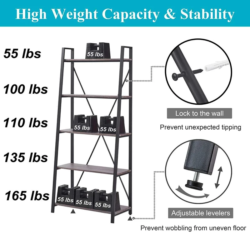 French Metal White Book Shelves Display Rack Wooden Oak Antique Contemporary Book Shelf 5 Layer Apartment Bookcase