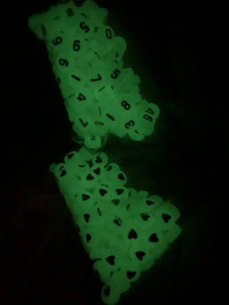 Wholesale 500g/Bag Acrylic Plastic Letter Beads Luminous Alphabet English Letter Spacer Beads For DIY Jewelry Making Findings