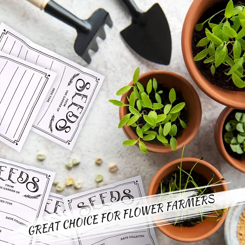 Hot sales 100% degradable biodegradable envelope kraft paper bag fertilizer seeds package bag