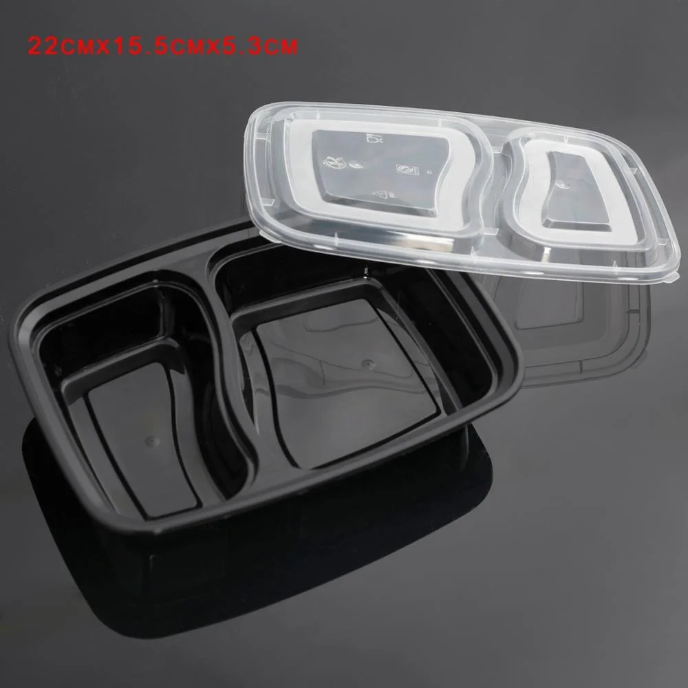 
Disposable 4compartment plastic take away bento lunch box food container 