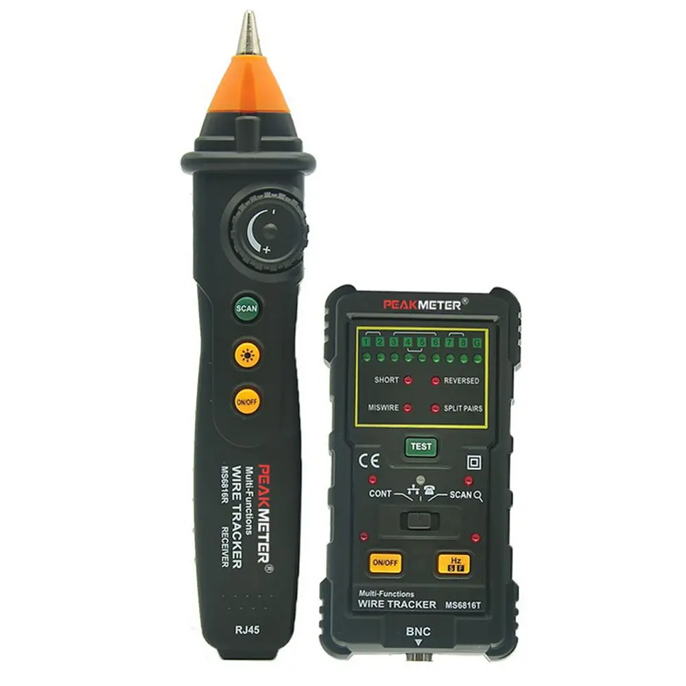 MS6816 Multi-function Line Finder Anti-Interference Network Checker for Network Cable Tracker, Telephone Line Tester,