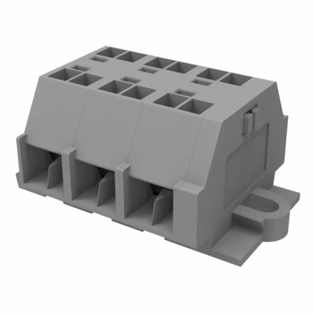 WANJIE Din rail GWS cage spring double input and out Terminal Block (GWS1.5B)