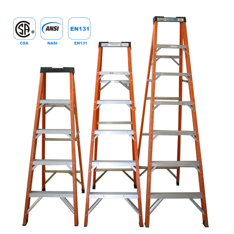 3m industrial narrow 3 4 5 6 7 step multi purpose folding fiberglass frp tripod platform step ladder with platform