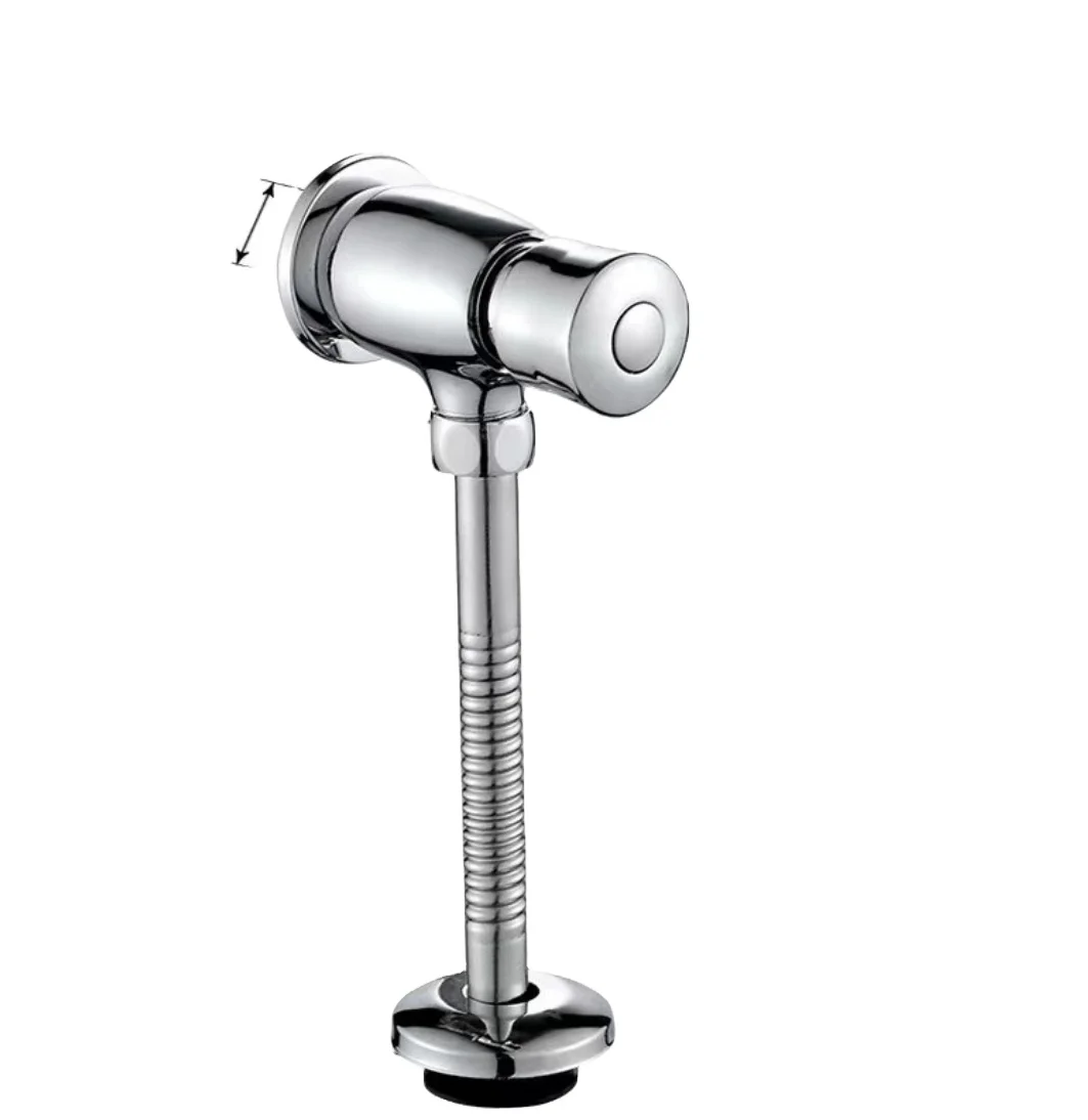 JINGJIANG -Copper manual push button water urinal flush valve