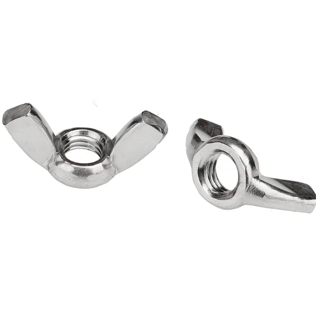 Nuts galvanized butterfly nut DIN315 stainless steel Hand tightening claw butterfly type Yuanbao screw Wing Nut astm