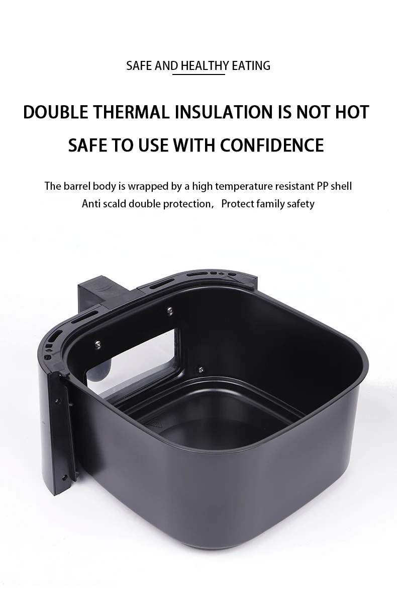 Non stick and easy to clean Accurate temperature control Transparent Oil free Fully automatic integration No flipping fryer