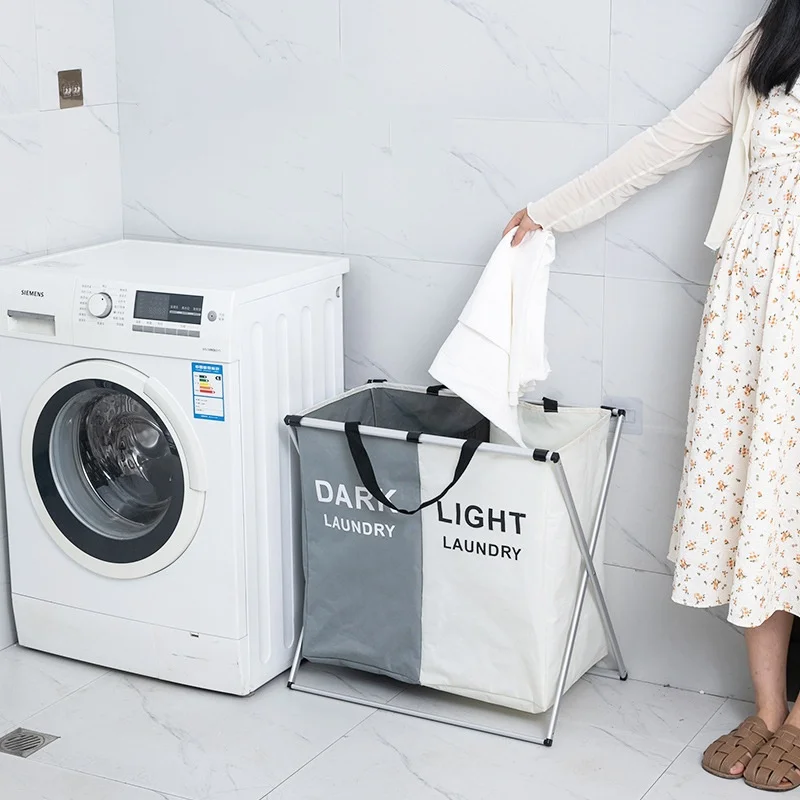 Household large laundry basket foldable clothes storage boxes laundry hamper storage laundry basket with handle